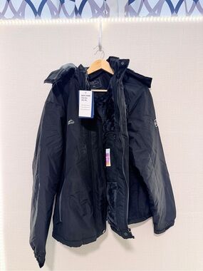 Men's Black Ski Jacket - Insulated Snow Coat